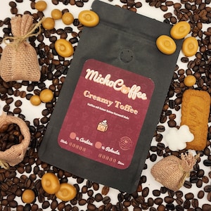 Creamy Toffee | Micho Coffee | flavoured coffee | coffee | coffee sample | toffee | caramel