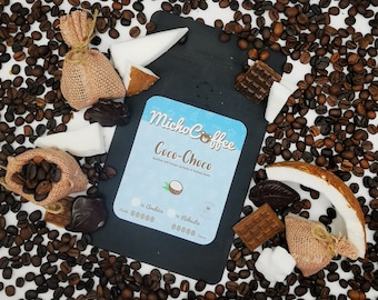 Coco-Choco | Micho Coffee | Coffee | Coconut | flavored coffee | Coffee | Coffee sample | Michocoffee