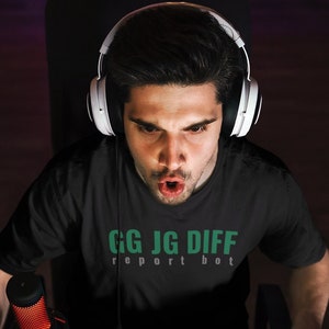 GG JG Diff / Camisetas de League Of Legends / Regalos para jugadores