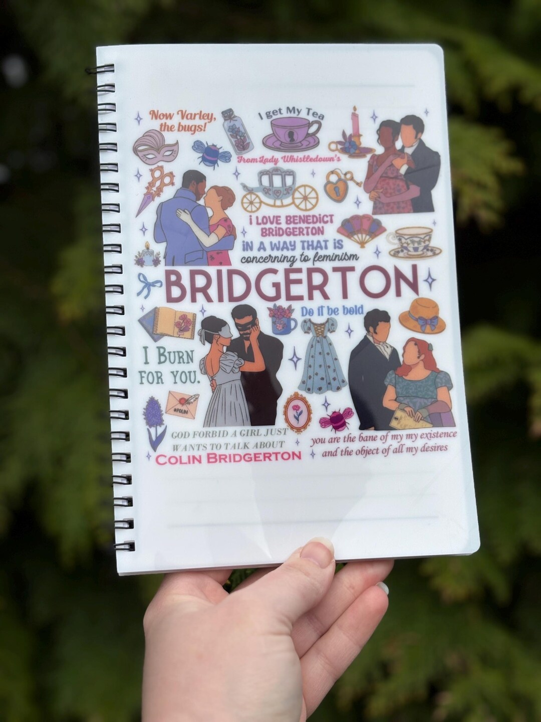 Bridgerton Inspired A5 Lined Notebook | Lady Whistledown, Colin ...