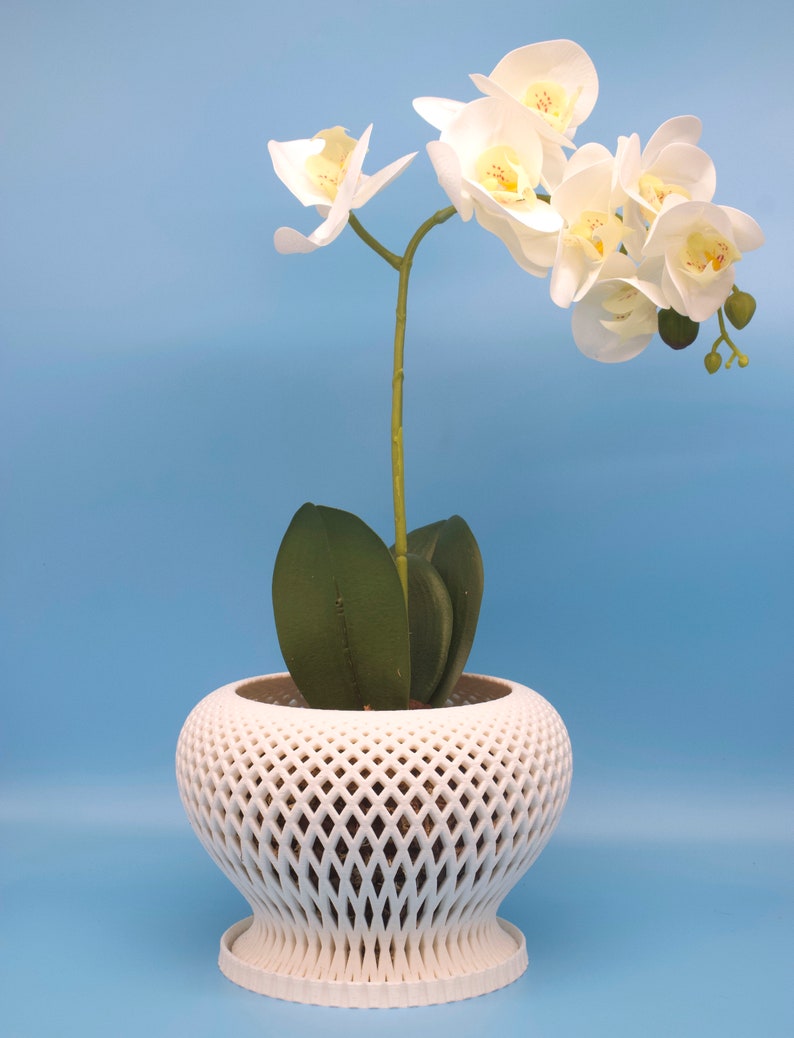 Casa Orchid Planter With Drainage Tray by Alté: Where Luxury Meets Function image 3