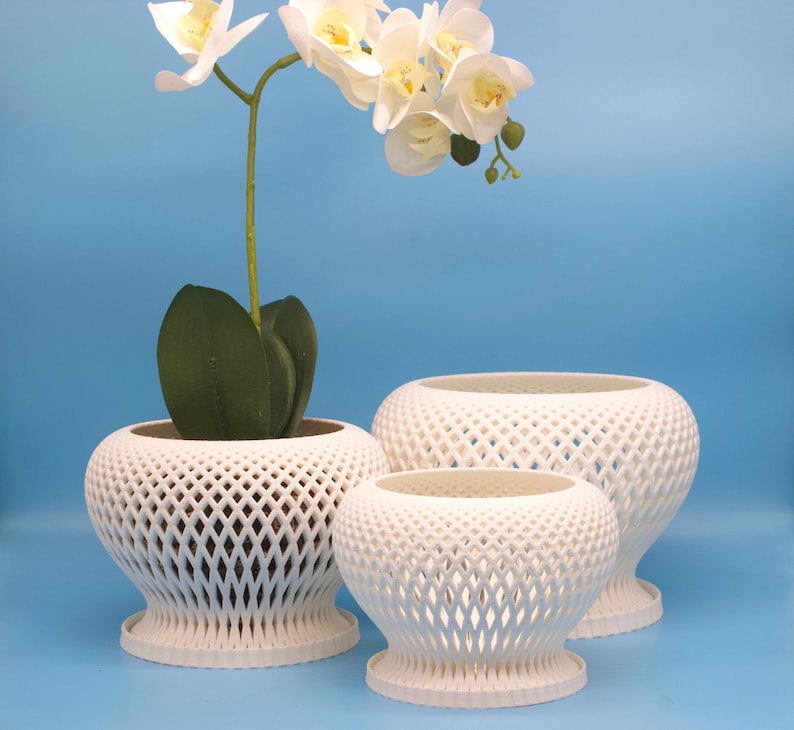 Casa Orchid Planter With Drainage Tray by Alté: Where Luxury Meets Function image 1