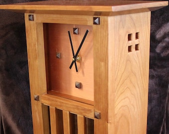 Cherry Craftsman Clock