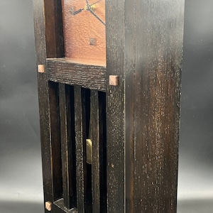 Stained Oak Craftsman Clock