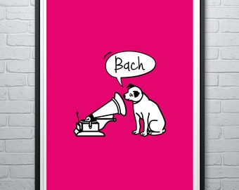 Bach poster (Pink)