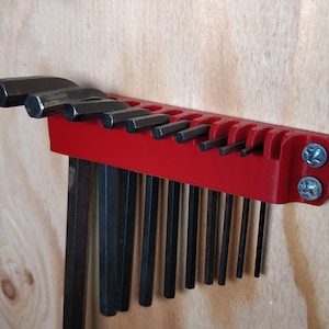 Hex Key Holder | Wall Mounted Allen Wrench Holder | Tool Organizer