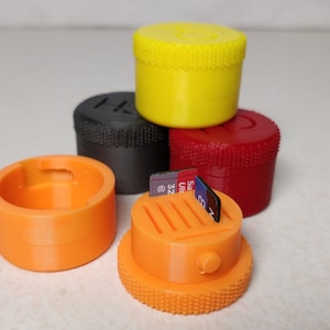 Porta-cartões SD | Estojo para cartão de memória | Cartão Micro SD | Impresso em 3D | Organize sua mesa!