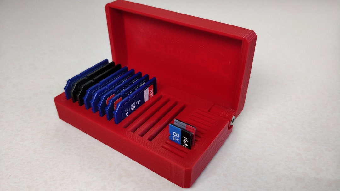 SD Card Holder/tray Memory Card Case Micro SD Card 3D Printed Organize
