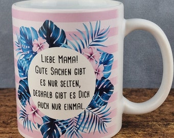 Cup with saying: "Dear mom! Good things rarely come along.." #mom #funny #saying #cup #mug #funny #coffee #mom gift #gift