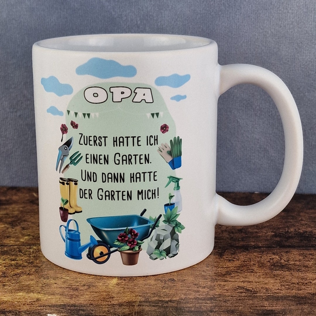 Tasse mit Spruch Zuerst hatte ich einen Garten Und Etsy.de