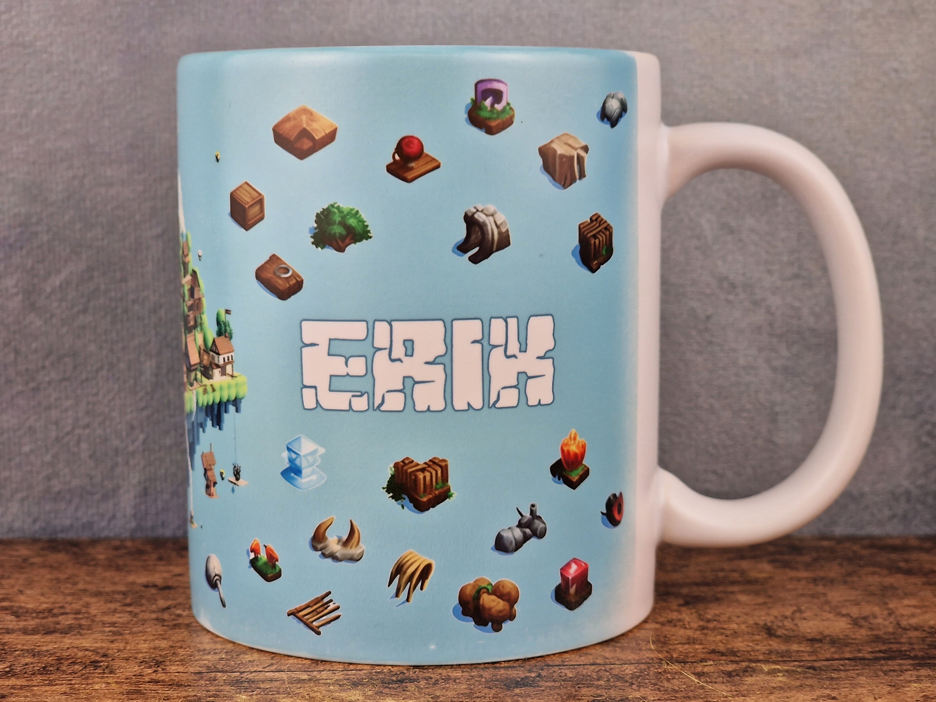 Personalisiert Fortnite Tasse – Mit Name/Text, Spülmaschinenfest & Mikrowellengeeignet
