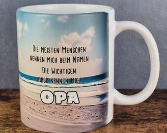 Cup with saying: "Most people call me..." #Grandpa #beach #saying #cup #mug #opa cup #coffee #beetle #beach #coffee #car