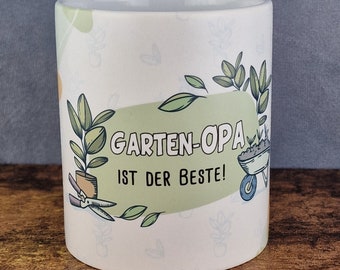Cup with saying: "Garden grandpa is the best!" #Grandpa #saying #cup #grandpacup #coffee #garden #plants #schrebergarten #gardening