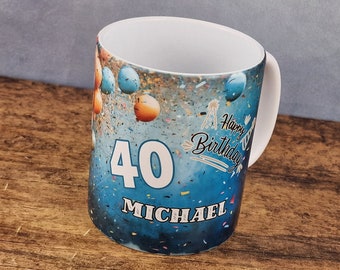 personalized birthday cup #birthday #cup #mug #coffee #gift #birthdaygift #coffee #years #30 #40 #50 #60 #70 #80...