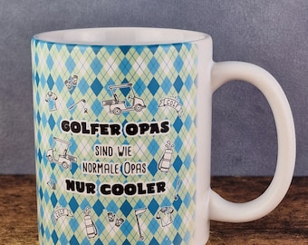 Cup with saying: Golfer "Grandpas are like normal grandpas..." #Grandpa #golfing #saying #cup #mug #grandpacup #coffee #golfercup #golf #coffee