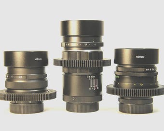 ANAMORPHIC  Cine Mod Lens Helios Mir-1V Jupiter-11 A (Jupiter-37A)ClA CANON Ef mount