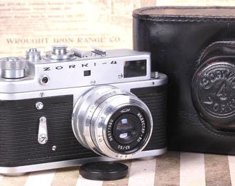 Zorki-4k ソビエト製レンジファインダーフィルムカメラ（レンズ付き