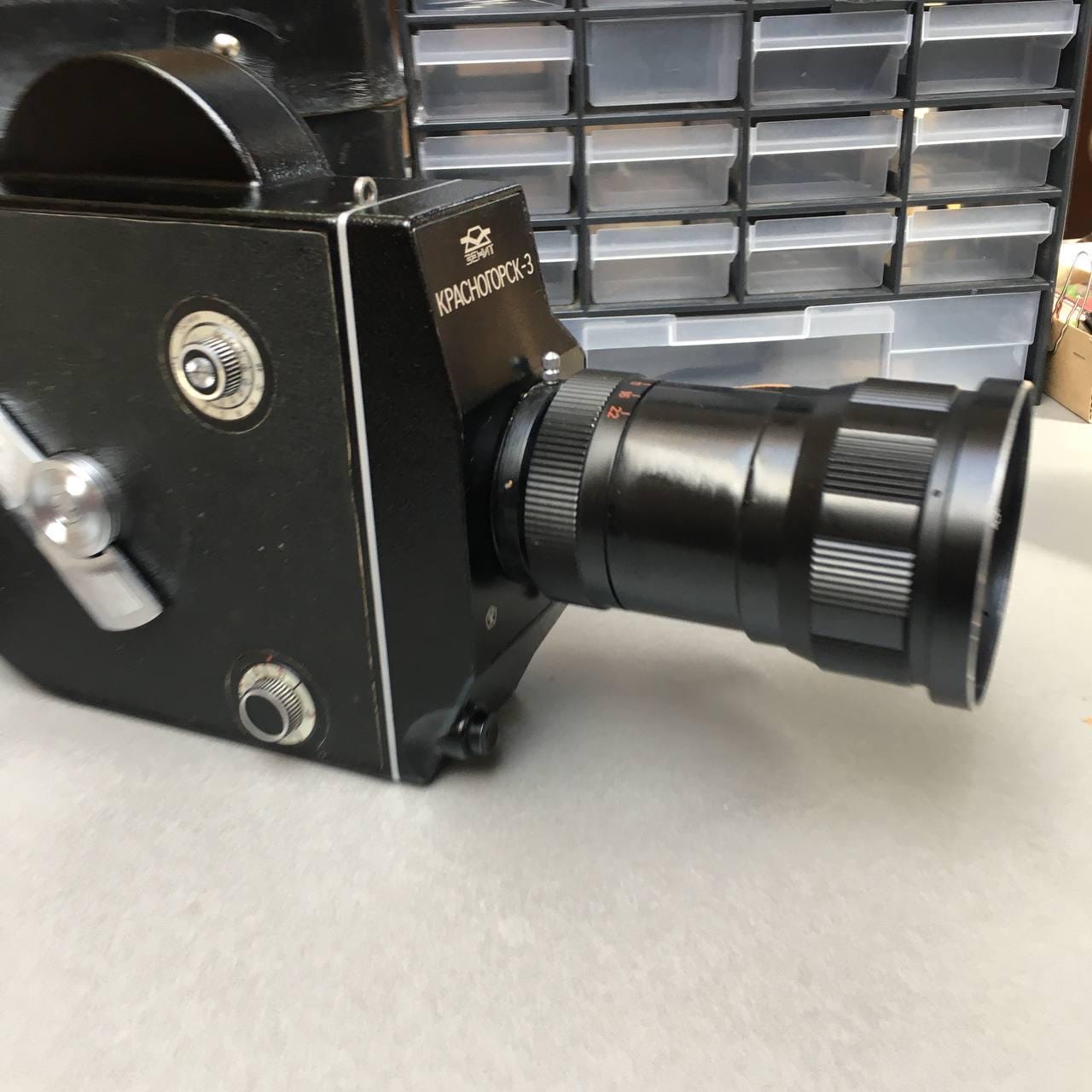 KRASNOGORSK-3 16mm Soviet Movie Camera USSR Meteor-5-1 17-69mm 1.9