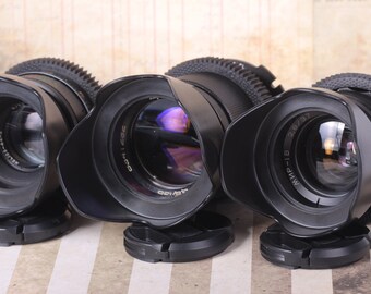 This set of 3 modified Soviet PL mount lenses is the perfect choice for you!