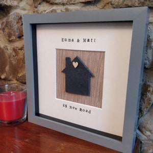 New home first house  celebration new memories next step gift frame