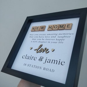 New home first house  celebration new memories next step gift frame