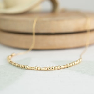She Is Strong Morse Code Necklace: Sterling Silver or Gold Filled Proverbs Jewelry