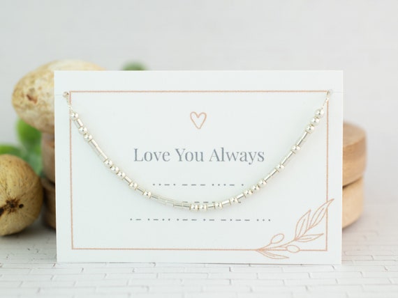 Etsy morse 2024 code necklace