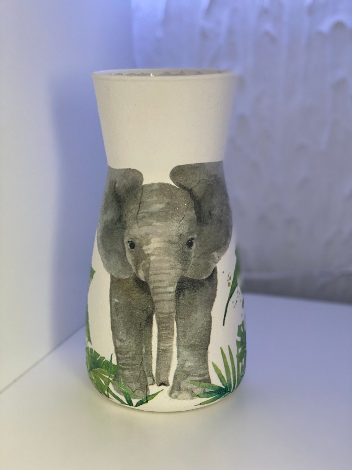 Handmade elephant vase Etsy