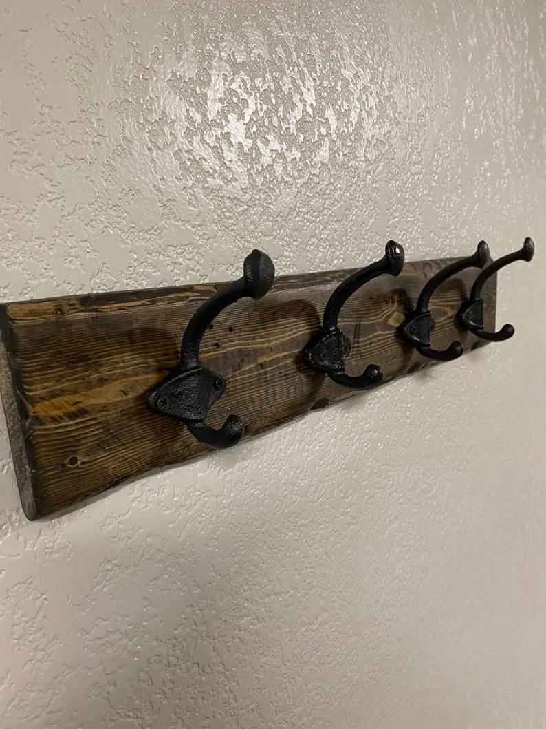 Reclaimedstyle Wooden Farmhouse Coat Hanger Etsy