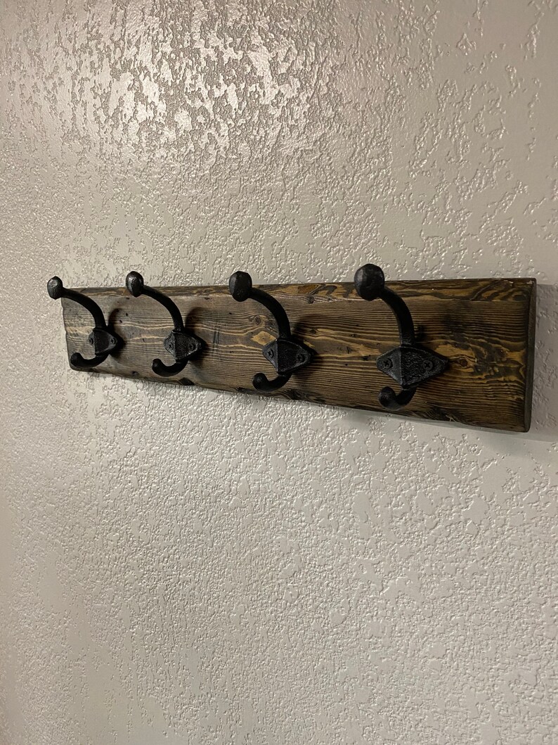 Reclaimedstyle Wooden Farmhouse Coat Hanger Etsy