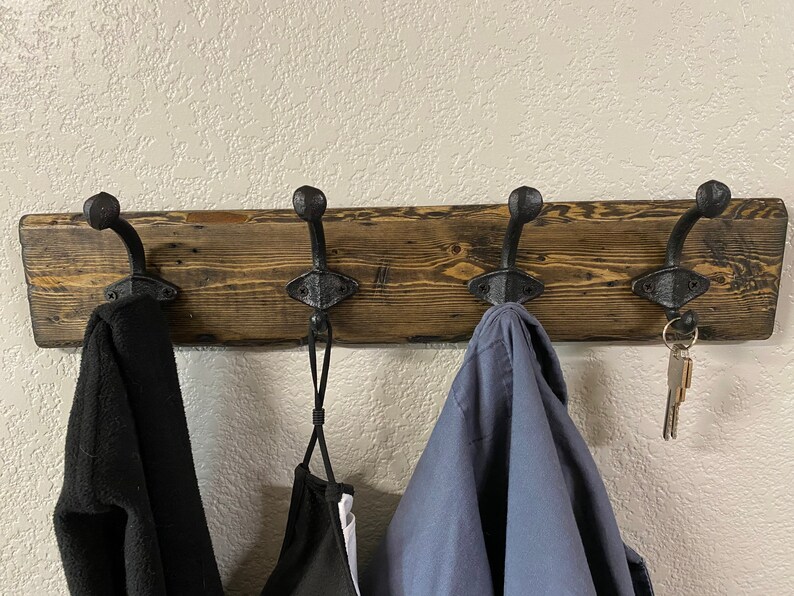 Reclaimedstyle Wooden Farmhouse Coat Hanger Etsy
