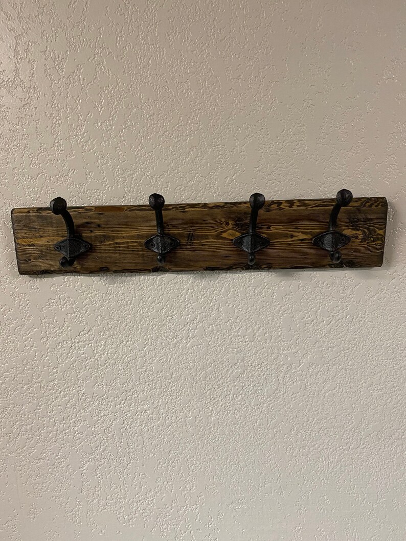 Reclaimedstyle Wooden Farmhouse Coat Hanger Etsy