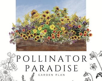 Attract more Pollinators, Plant list and Garden Plan
