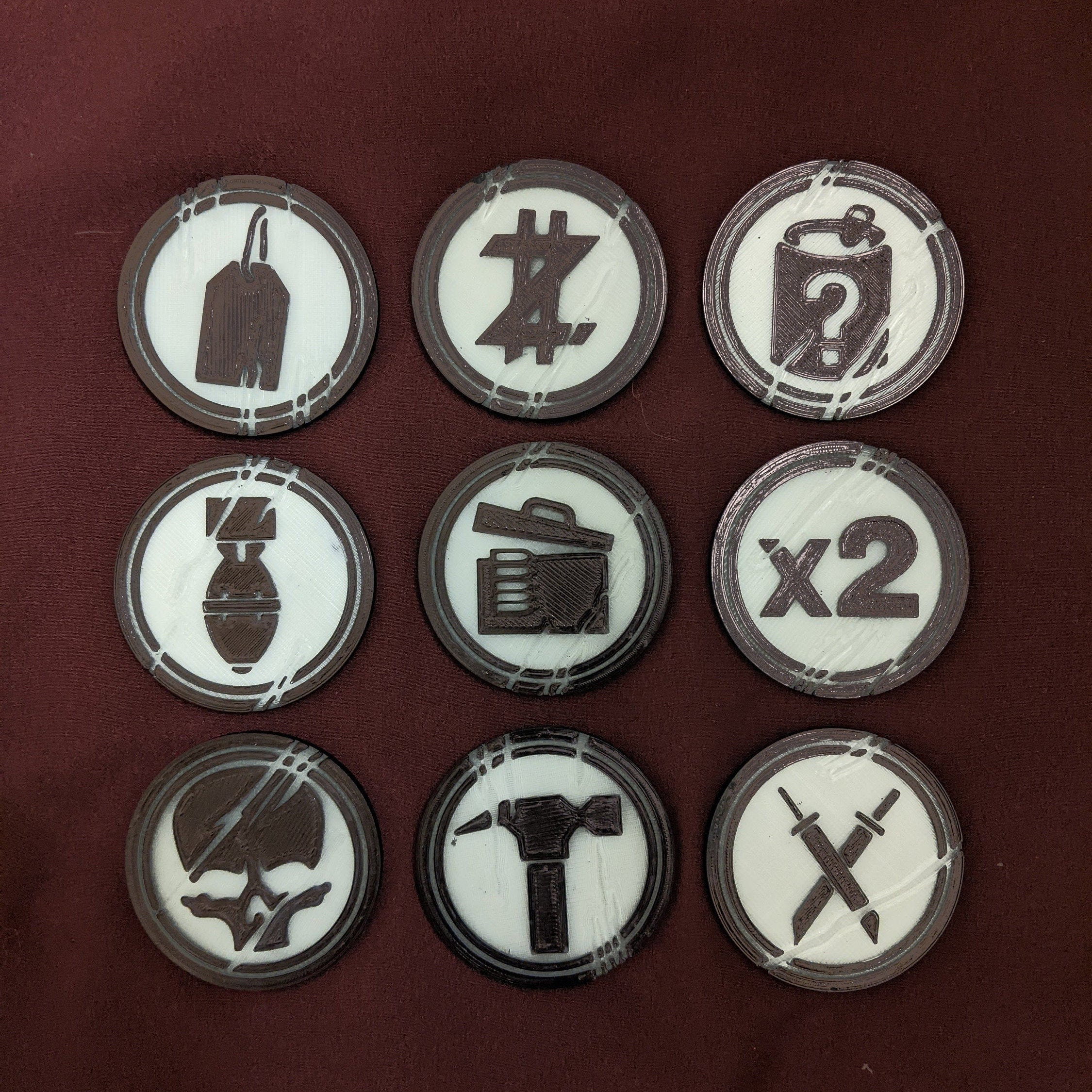 Call of Duty Zombies Power Up Coins Glow in the Dark Etsy