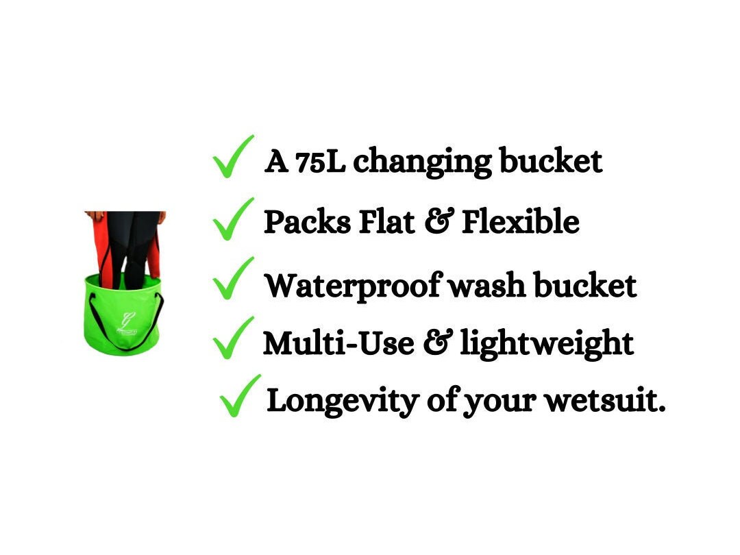 Wetsuit Changing Bucket The Buckarooney Red Etsy