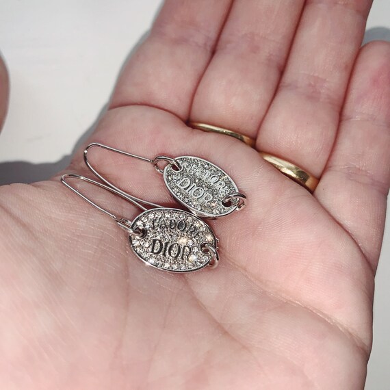 Vintage Dior silver diamond encrusted J’adore Dior