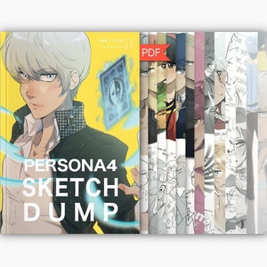 persona 4 golden zine / sketchdump / pdf fan art book