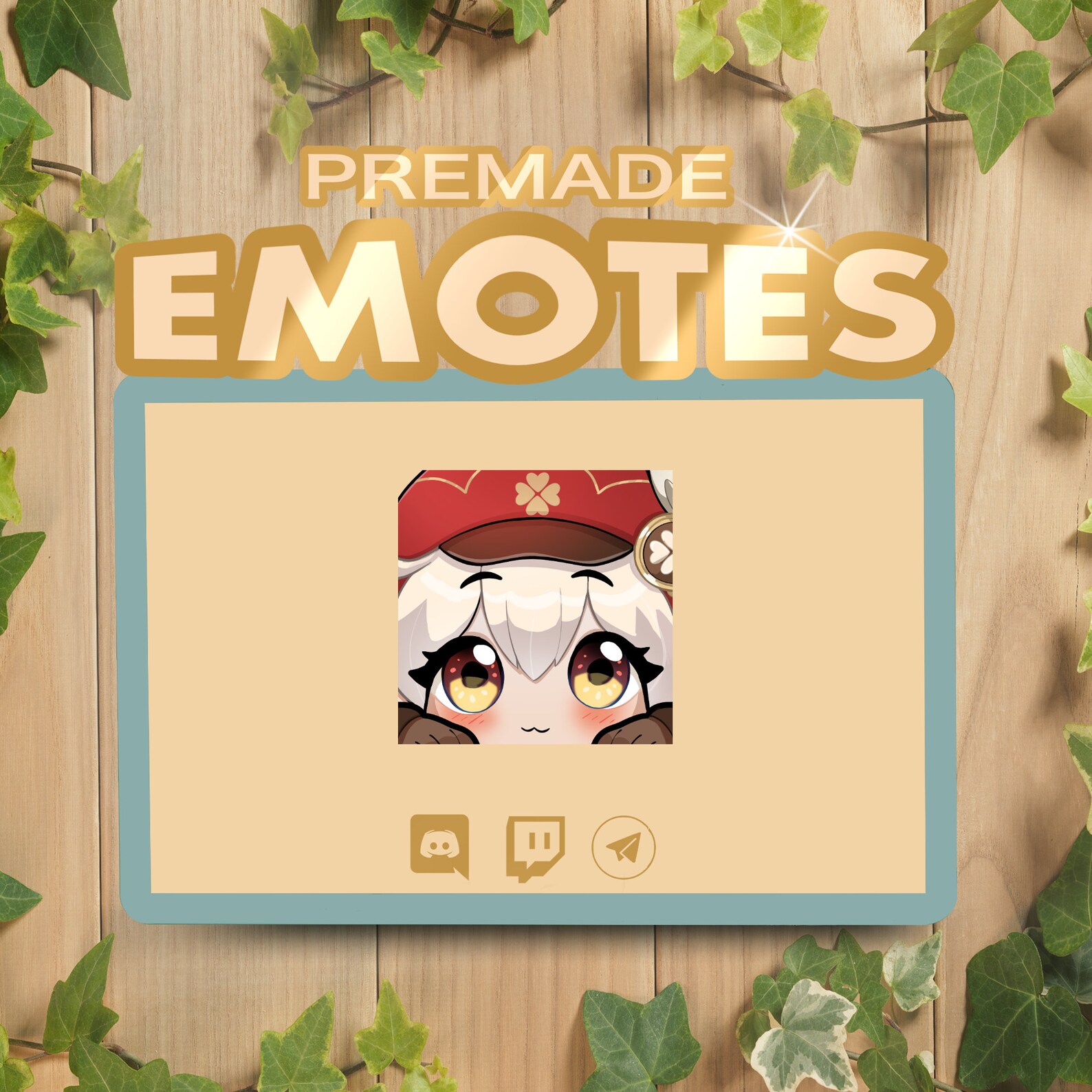 Twitch EMOTE Genshin Impact Discord FREE Telegram Sticker | Etsy