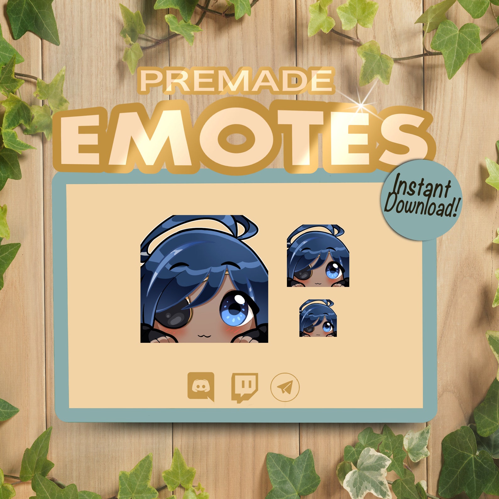 Genshin Impact Cute KAEYA Emote for Twitch & Discord Etsy India