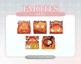 SET - Twitch EMOTE Discordia del castello errante di Calcifer Howl