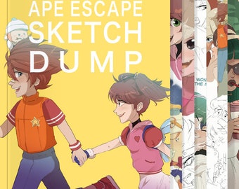 ape escape & chatoru zine / sketchdump / libro fan art in pdf