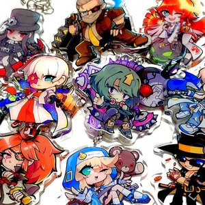 bridget, roger, testament, and venom (guilty gear and 3 more