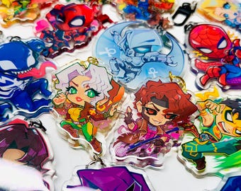 Hero Rival | Porte-clés | NOUVEAU Rogue + Gambit + Jubilee PRÉCOMMANDE