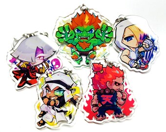 Street Fighter 6 | Keychains | NEW Elena Ingrid Aki ED Akuma - Etsy