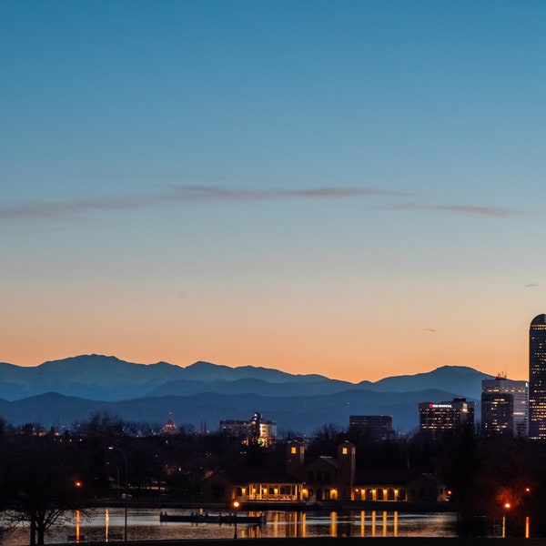 Denver Skyline Etsy