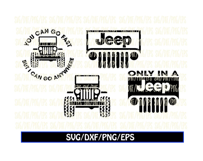Download Jeep svg png dxf eps Vector Bundle | Etsy