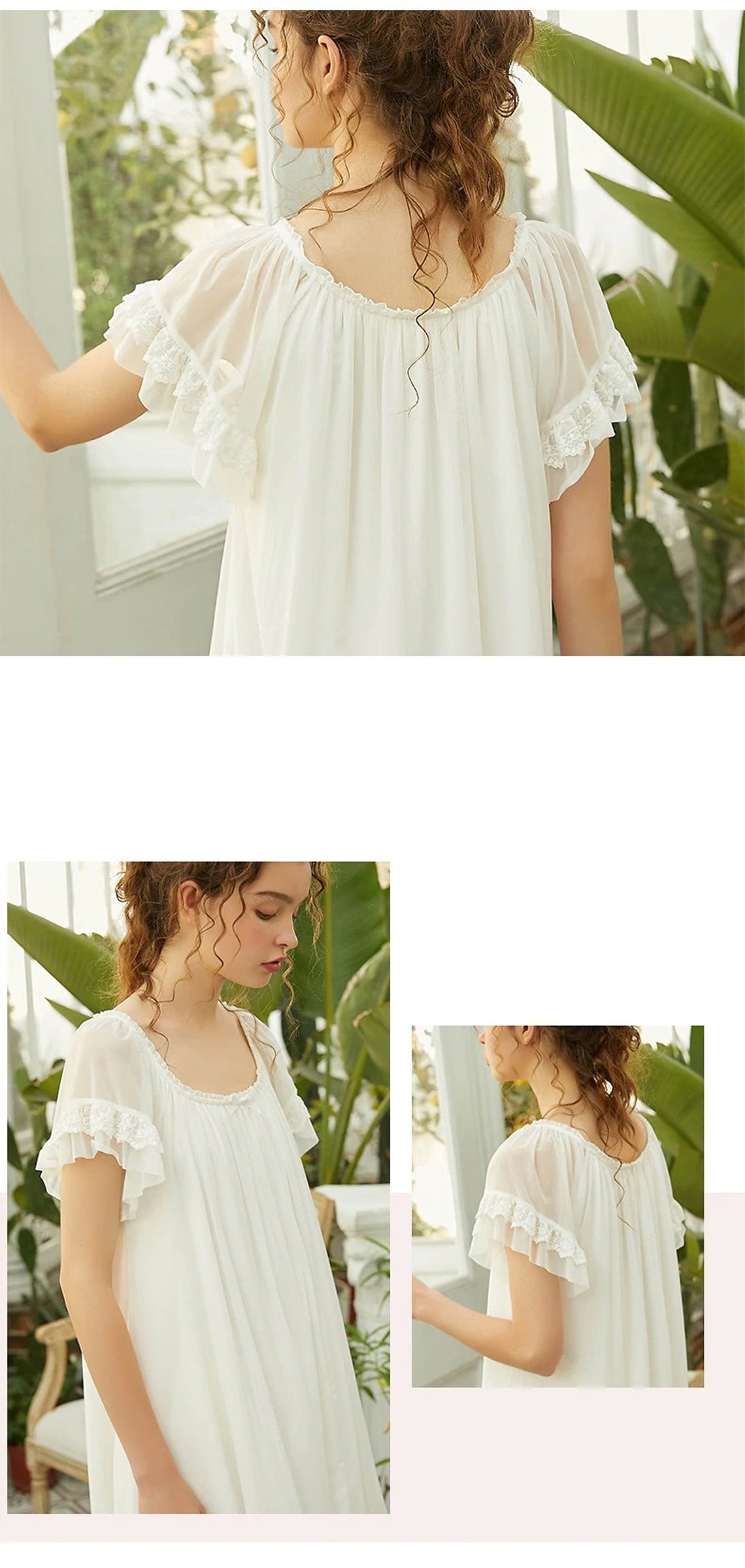 Vintage Victorian Cotton Nightgown Plus Size Vintage Etsy