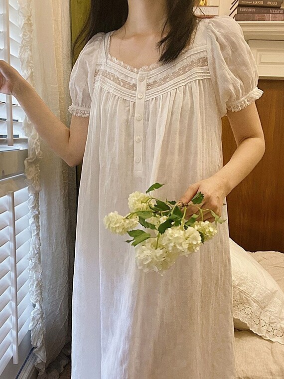 Vintage Victorian Nightgown Sheer Sexy 
