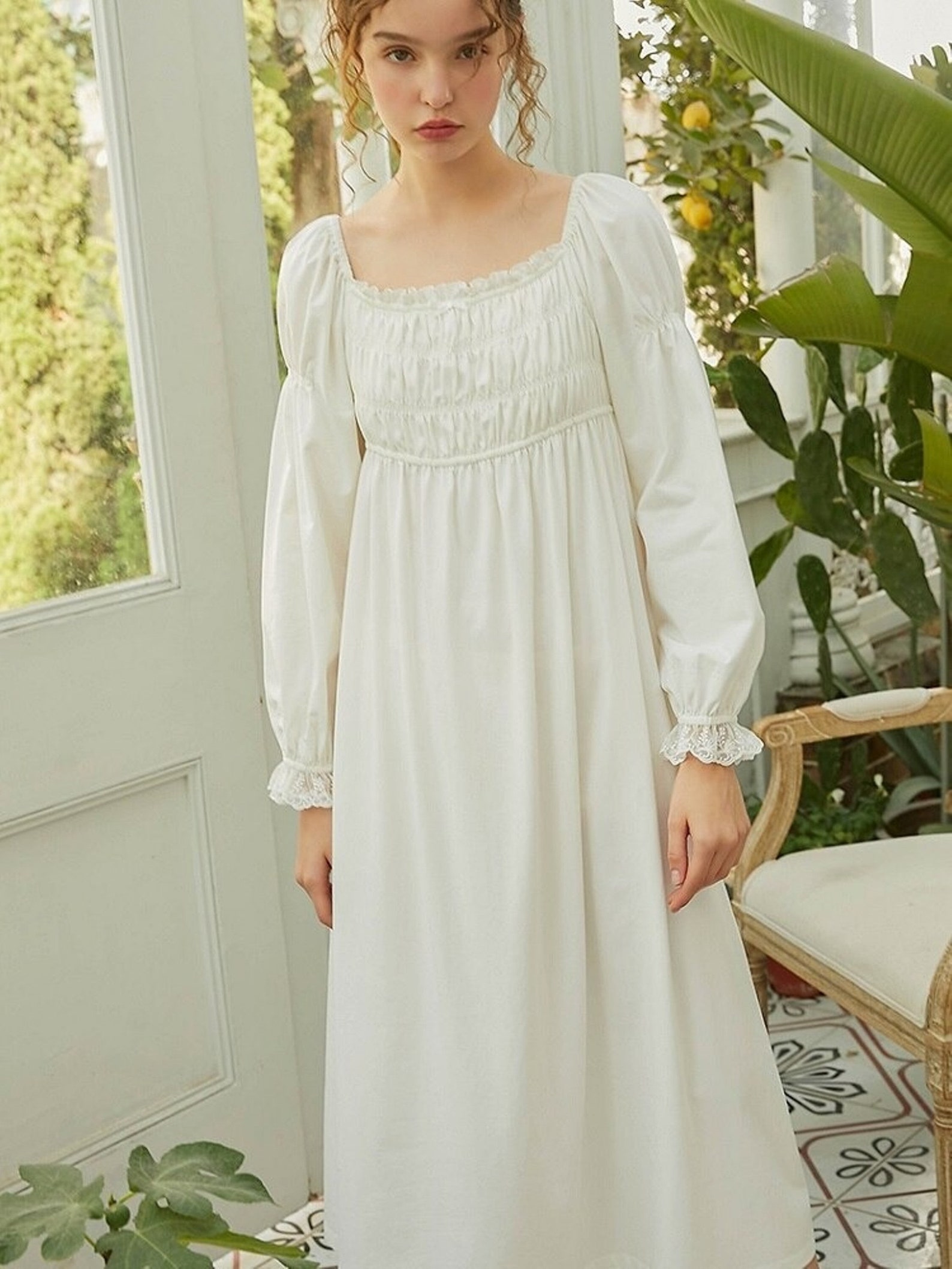 Vintage Victorian Cotton Nightgown Plus Size Clothing - Etsy