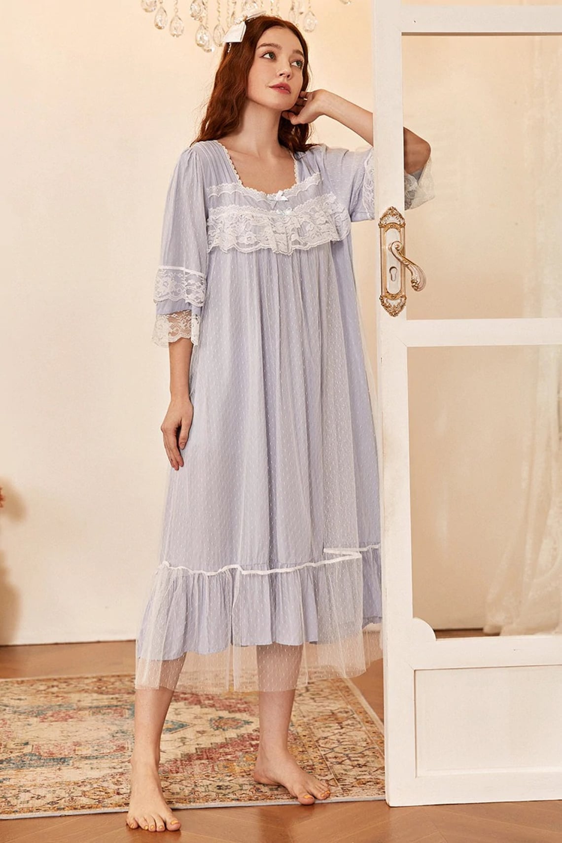 Vintage Lace Nightgownplus Size Clothingvintage Etsy